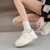Popular Platform White Shoes Women's 2025 Spring New Versatile Platform Heightening Board Shoes Casual Shoes Muffin Sports Shoes
