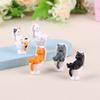 1Pc Toilet Series Miniature Cat Figurine Cute Long Lasting Cat Statue Nice-Looking For Office Mini Dollhouse Decoration