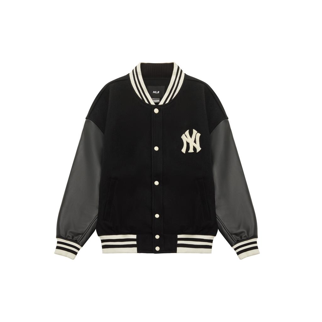 New MLB Baseball Jacket Unisex Black 3AJPV0634-50BKS