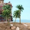 DECHOUS Palm Trees, Model Trees, for Dioramas, 15 Pieces, for Railway Models, Model Rainforests, Plastic (3 Pieces Each of 16cm13cm11cm8cm7cm),