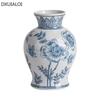 Керамическая ваза Цзиндэчжэнь Сине-белая фарфоровая ваза Аппарат для гидропонного цветоводства Аксессуары для украшения дома Украшения для рабочего стола