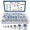 304 Stainless Steel Anti-loose Nut Set Anti-skid Self-locking Nut Nut Cap 188Pcs Boxed Lock Nut M12