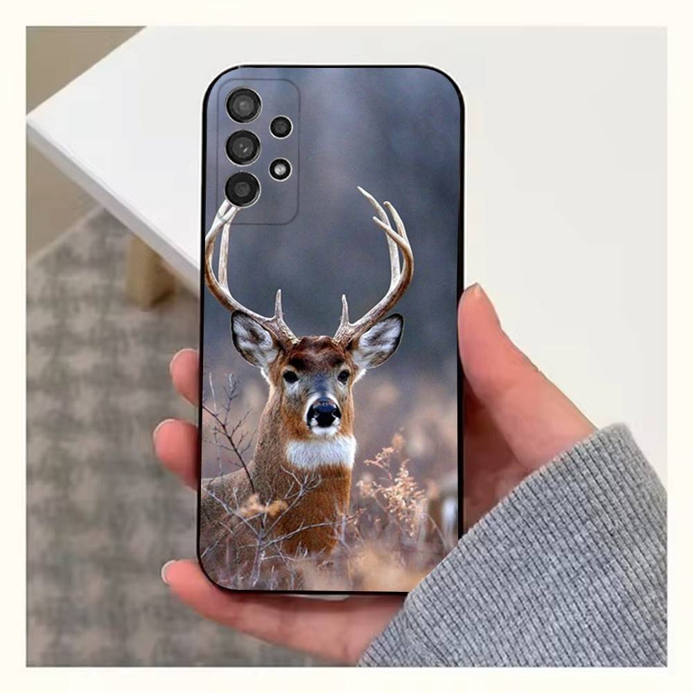Deer Hunting Camos Case For Samsung S10,Plus,S9,S22,S25,Ultra,S24,S21,S20,S23,FE,Lite,Soft Silicone Black