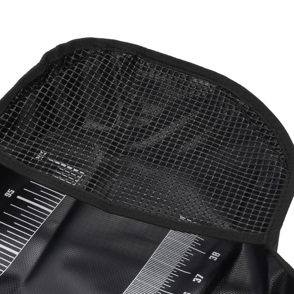 PVC Fish Weigh Bag with Ruler Fish Bag Durable Fish Transport Bag Bass Transport