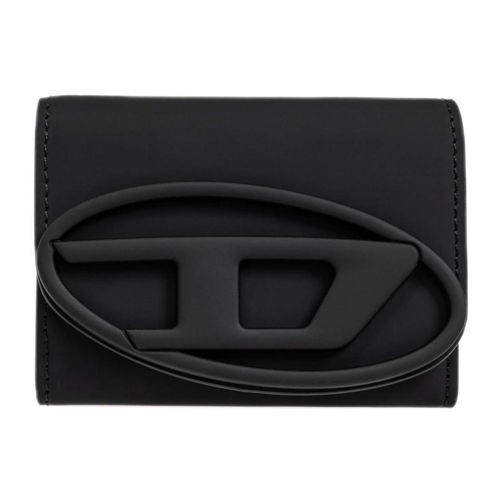 DIESEL Trifold Wallet Folding Wallet Wallet X10108 P6248 T8013 Black Unisex Card Case Coin Purse Men's Women's