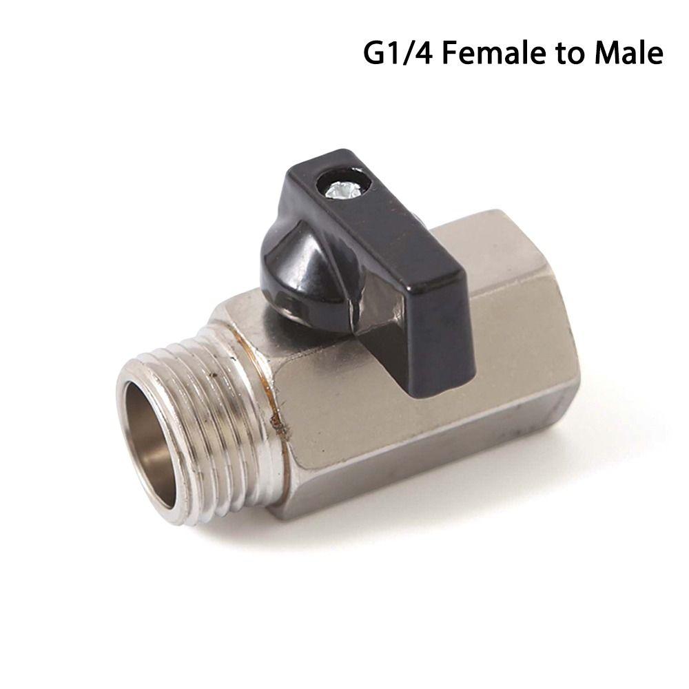 1/8" 1/4" 3/8" 1/2" Threaded Mini Carbon Steel Ball Valve BSP Male To Female Air Compressor Valves Water Gas Oil Shut Off Valve
