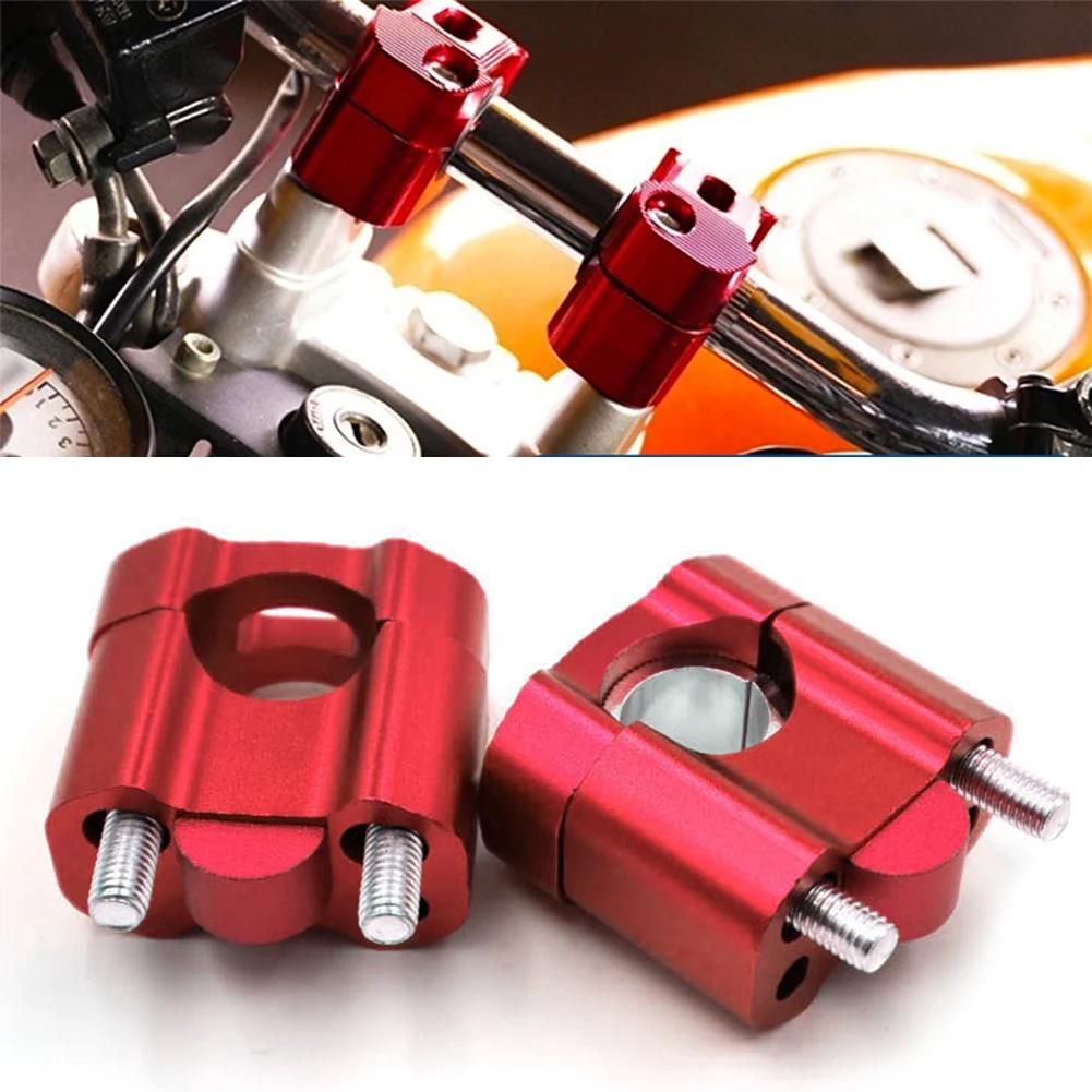 1 Pair CNC 22mm 28mm Off Road Motorcycle Bar Clamps Handlebar Risers Adapter for 7/8" 1-1/8 Pit Dirt Motorbike Accessories