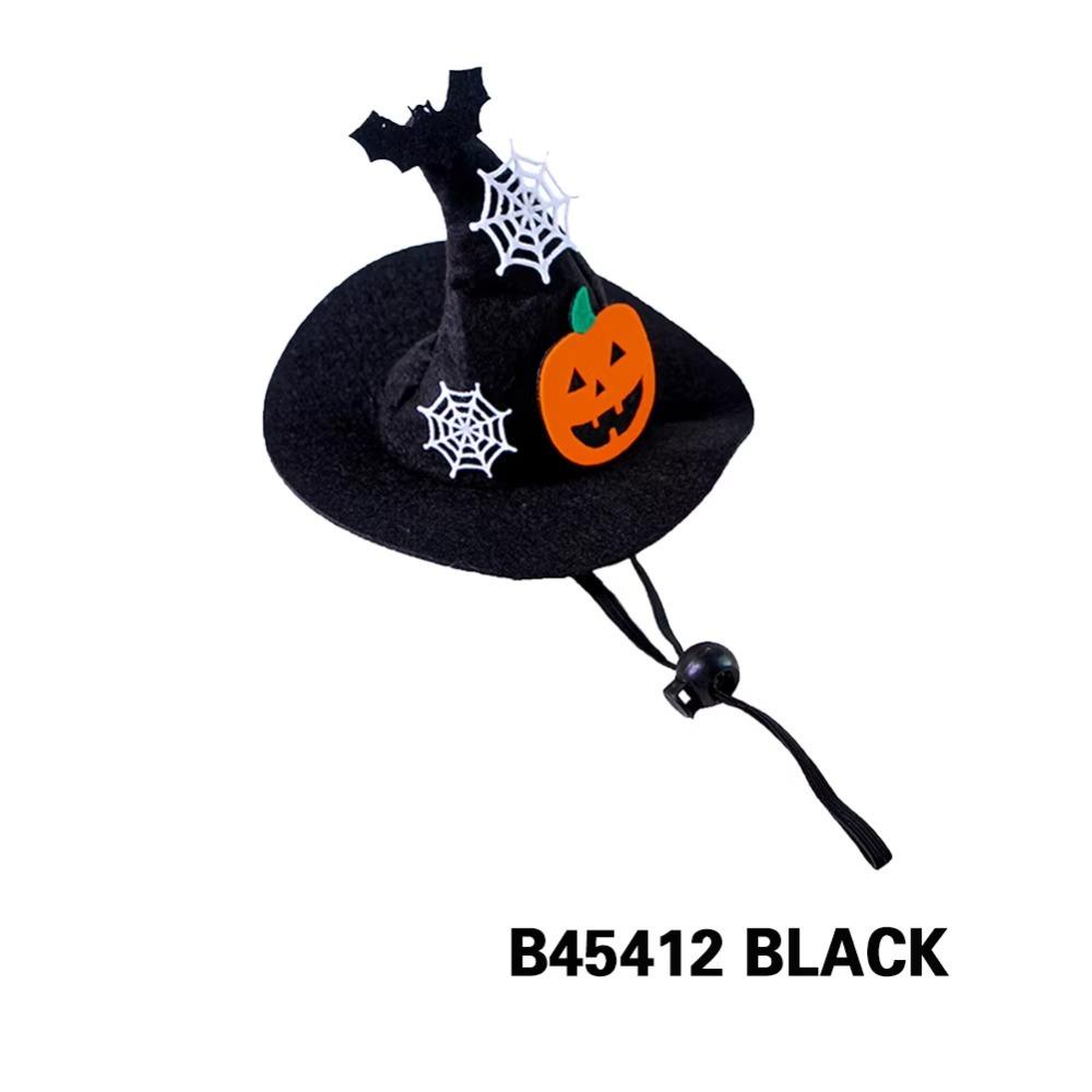 Pumpkin Spider Web Bat Decoration Pet Halloween Hat Dog Costume Accessory Pet Birthday