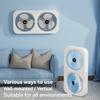 Double Head USB Fan Portable Desktop Fan, 360° Rotatable Blades, Adjustable Hanging and Standing Modes, 3-Speed Control,Rechargeable Personal Mini Fan