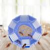 Cockroach Catcher Box 6 Entrance Single Layer PP Plastic Round Roach Trap Box for Kitchen