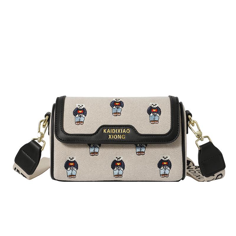 Katy Bear Women's Embroidered Small Crossbody Bag