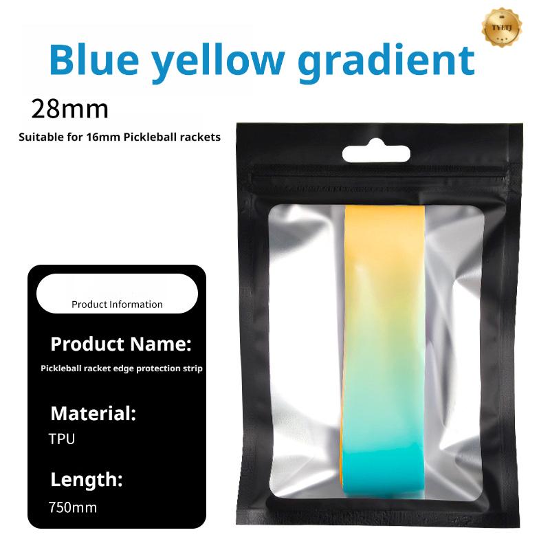 Pickleball Paddle Edge Protection Strip Dual-Color Gradient Edge Guard Anti-Chip Edge Tape Protective Strip