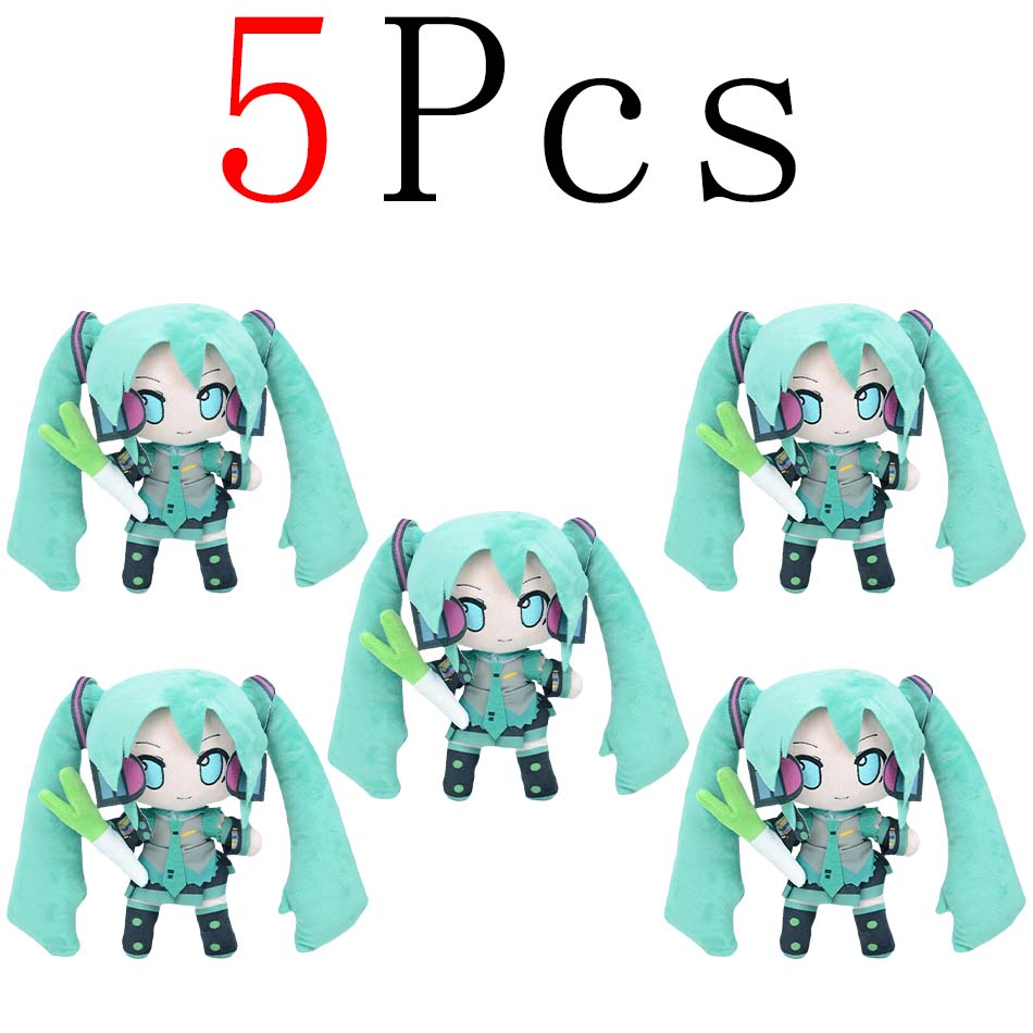 Cartoon 20cm Hatsune Miku Plush Doll Toy Anime sakura Miku snow Miku Character KawaiiSitting posture Fufu Kids Christmas Gift