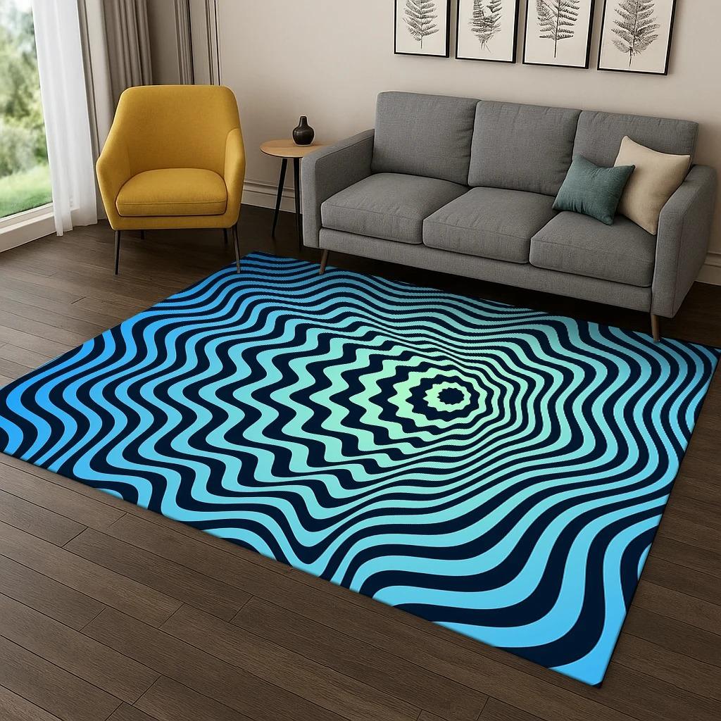 3D Мозаика Визуальная Геометрия Иллюзия Ковер для Игровой Гостиной Спальни Кухни Придверный Коврик Декор Ковры для Гостиной