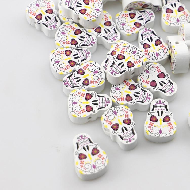 10 Pieces Wooden Bead for Crafts Handmade Round Beads for Jewelry Making