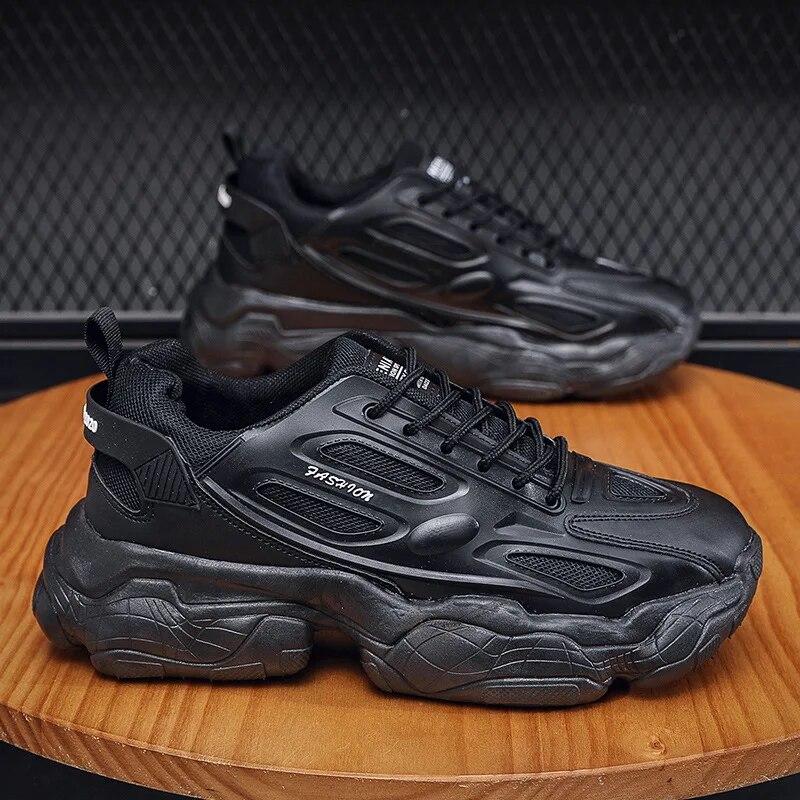 Мужские кроссовки на платформе, модная дышащая повседневная обувь с сеткой, мужские удобные кроссовки в корейском стиле Tenis Para Hombre