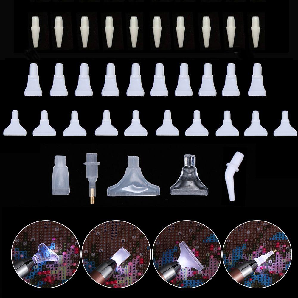 5/10Pcs Fix Replacement Cross Stitch Embroidery Point Drill Pen Pen Heads Tools Diamond Painting Pen