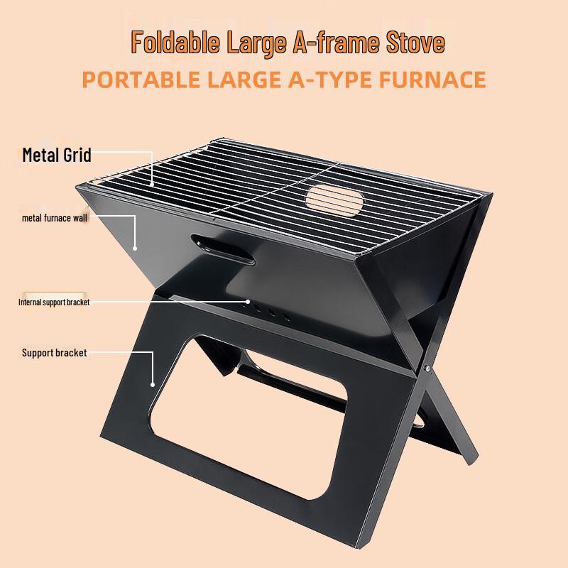 UOSU Portable Foldable Charcoal BBQ Grill