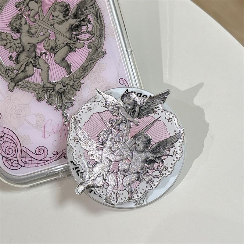European Retro Cupid Magnetic iPhone Case for iPhone 17 Pro Max / 16 / 15 / 14