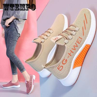 Женские летние осенние мягкие легкие туфли с нескользящей подошвой, универсальные кроссовки для ходьбы, женская дышащая сетчатая повседневная обувь