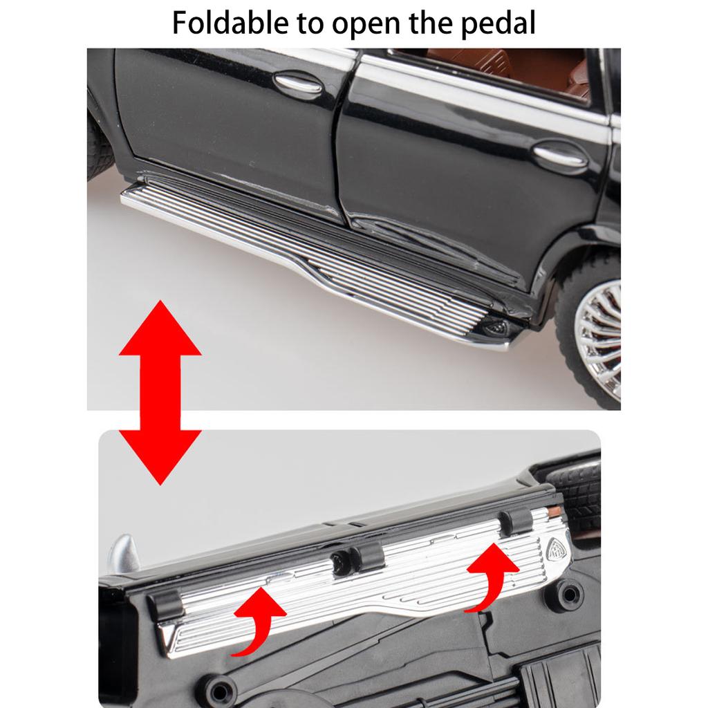 1/24 Scale Gls600 Alloy Model Car Children's Toy Car Gift Ornaments Simulation SUV Car Model Boys Collection