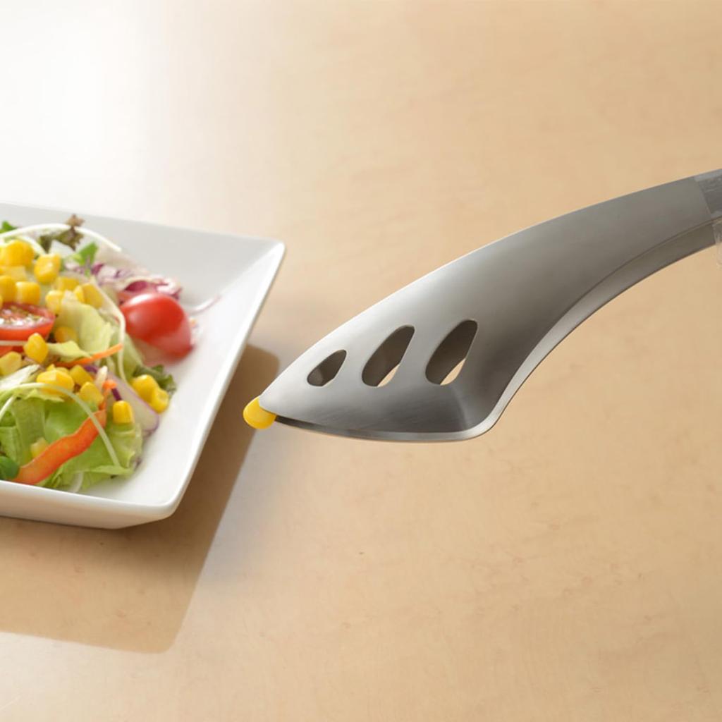 OAKS Leye 1906 Stainless Steel Fingertip and Serving Tongs, 2-Piece Set