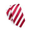 Hi-Tie Мужской комплект шелкового галстука в красно-белую полоску, брошь, галстук, носовой платок, запонки, зажим для галстука на свадьбу