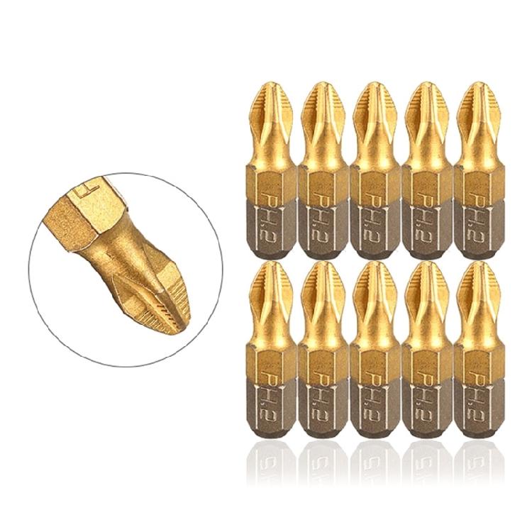 Complete 10pcs PH2 Screwdriver Bit CrossBit Set for Various Applications