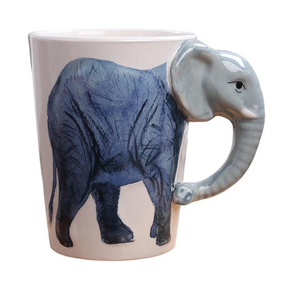 Water Cup 3D Animal Design Kids Ceramic Cup Children Role Play Coffee Mug Learning Through Play Cup Drinkware