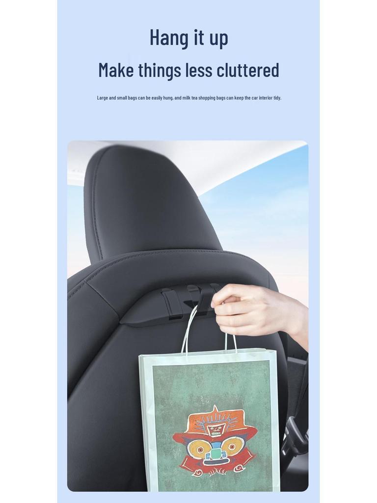 Updated Rear Seat Backrest Hook Cover for Tesla Model 3Y