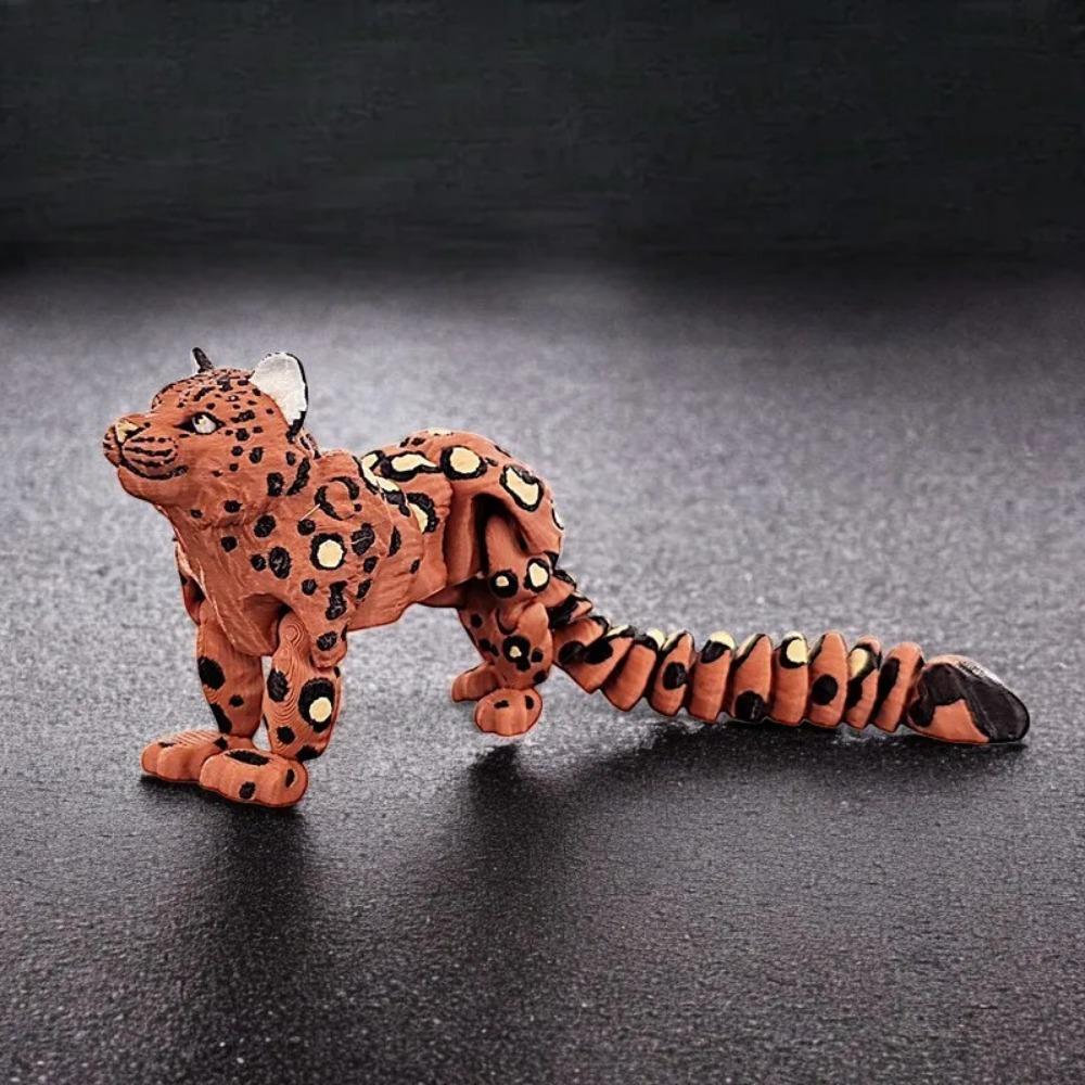 Фигурки снежного барса, напечатанные на 3D-принтере, Реалистичные фигурки диких животных, Модели животных, Украшение для дома и рабочего стола