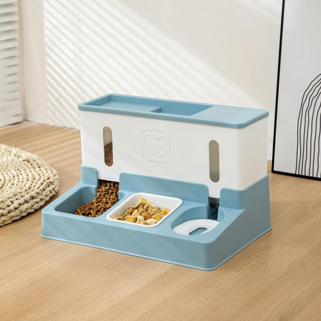 WTEMPO Кормушка для домашних животных, диспенсер для воды, автоматический большой емкости для хранения домашних животных, миска для еды, товары для домашних животных
