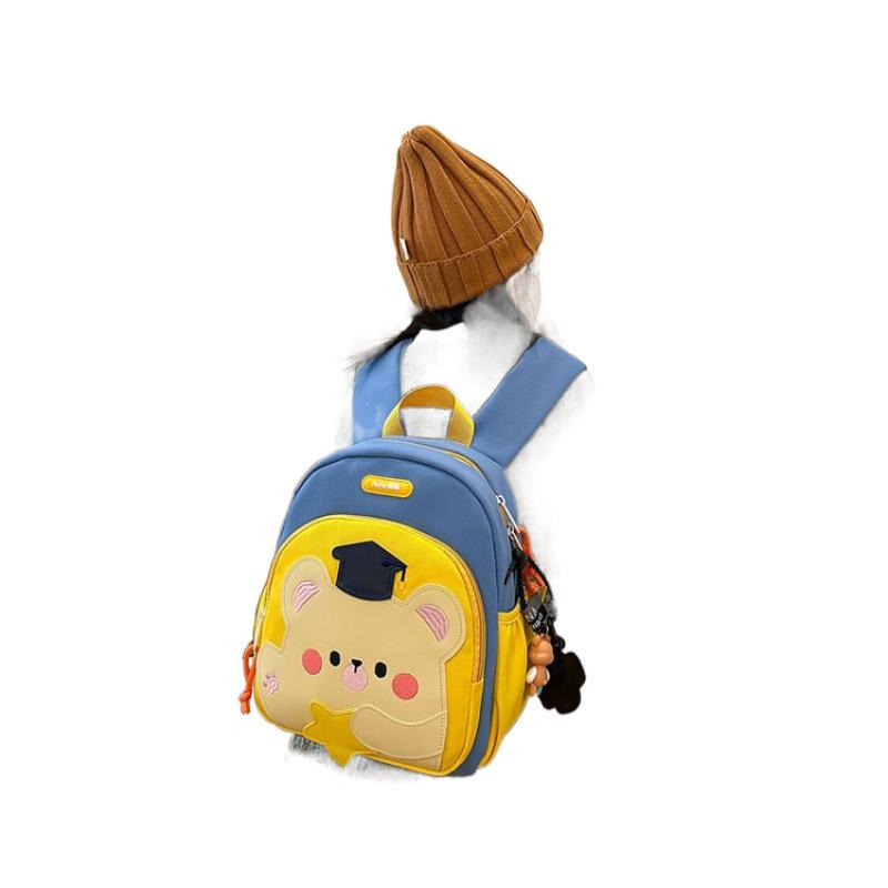Schoolbag Fashion Cartoon School Bag Kindergarten Backpack Children's School Bag Men's and Women's Children's Backpack New Anti-Lost Bag