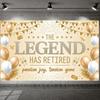 Pension Party Backdrop Elegant Joyful Retirement Backdrop Retirement Banner Sparkling Background For Happy Send-off Friends