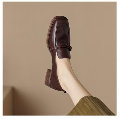 2025 новые черные туфли Мэри Джейн на платформе, коричневые, в британском стиле, лоферы JK, маленькие кожаные туфли, плоские рабочие туфли