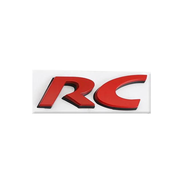 Наклейка на значок автомобиля, стильная эмблема RC, наклейка на багажник сзади для RC SPORT GT 106 205 206 207 208 301 306 307 308S 406 407 408 508 806