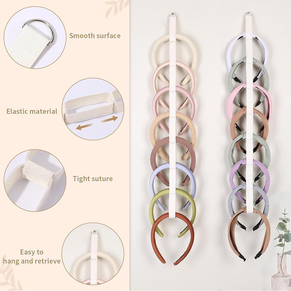 3pcs Headband Holder Organizer for Girls Bedroom College Dorm Decor