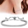 Light Luxury Inlaid Zircon Bracelet Women Adjustable Crystal Bracelet
