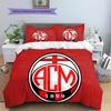 AC Milan Pattern Bedding Home Decoration Birthday Gift (1 * duvet cover + 2 * pillowcase, without core)