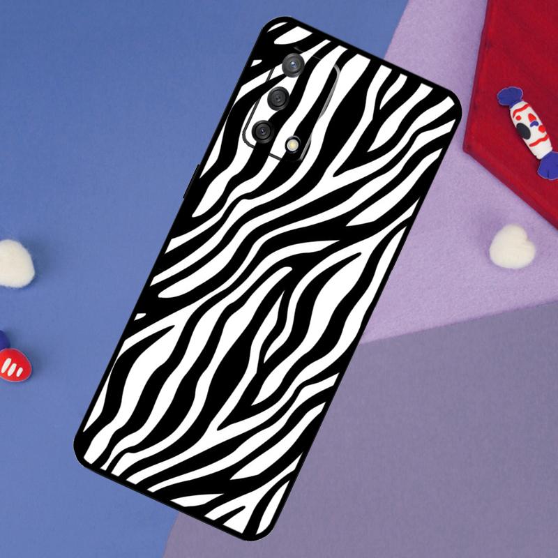 Чехол с принтом в полоску зебры для OPPO A74 A94 A54 A17 A57 A77 A18 A58 A78 A98 A15 A52 A72 A5 A9 A53S A16 A76 A96