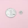 S999 Sterling Silver Wealth Button Buckle Pendant for DIY Bracelets, Necklaces & Rope Weaving