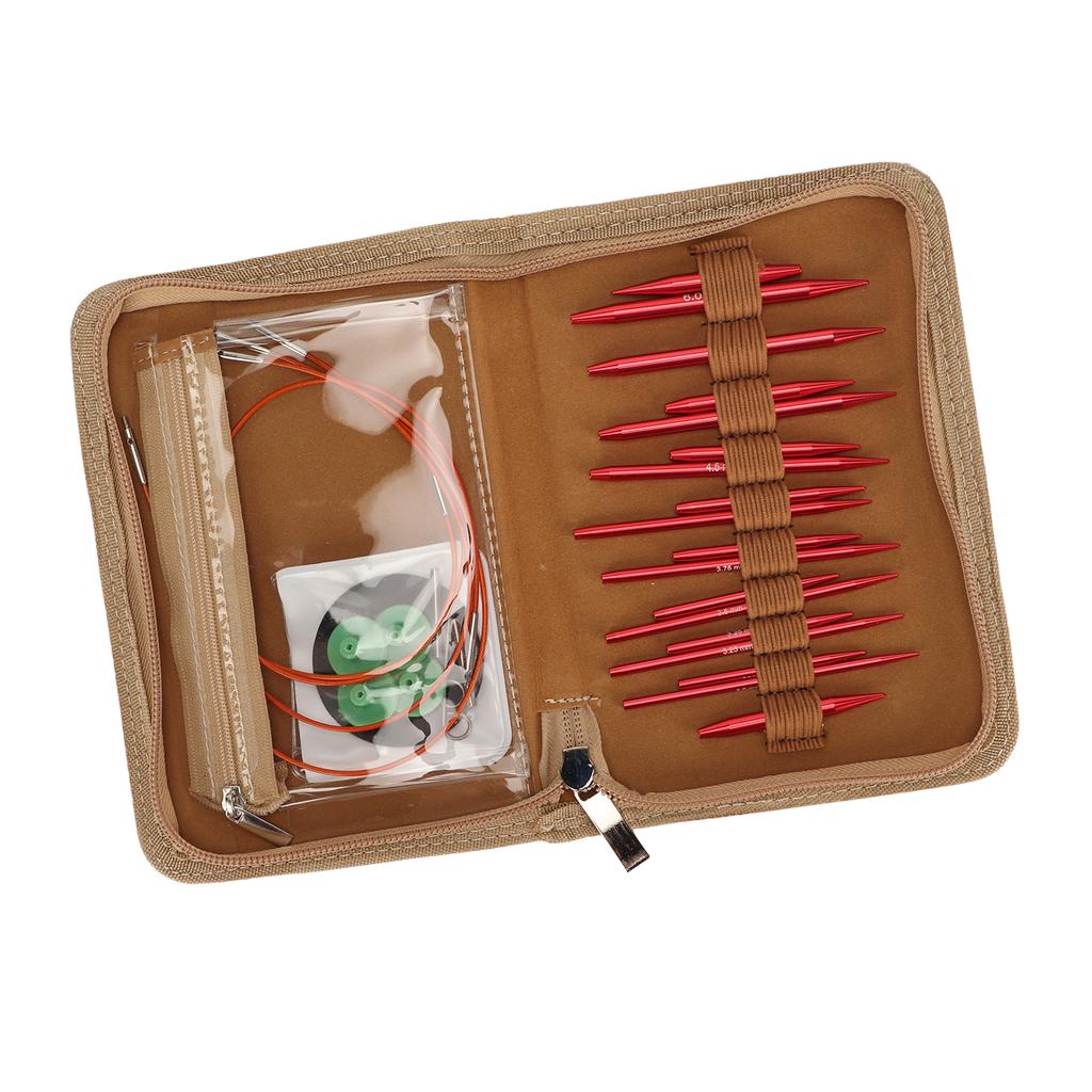 Набор круговых спиц из алюминия 3–6 мм, сменные круговые спицы для сглаживания