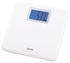 HD-662-WH Compact White Bathroom Scale, Powers On When You Step On It, Approx. A4 Size, Backlit