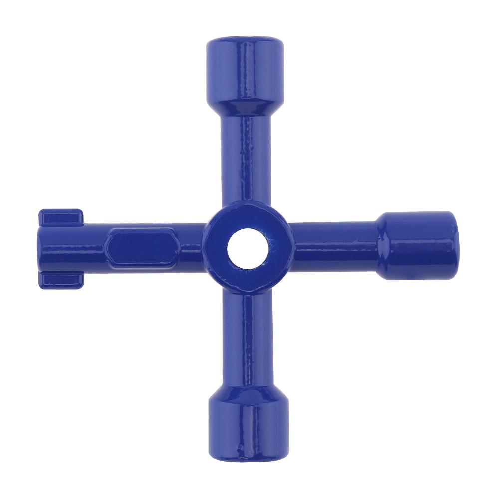 Многофункциональный ключевой ключ 4 в 1 Универсальный внутренний крестообразный треугольный сантехнический ключ