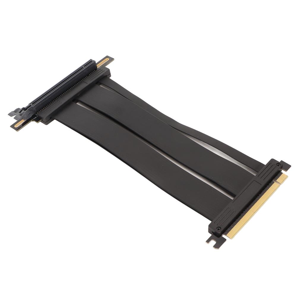 Graphics Card Extension Cable PCIE 4.0 X16 Riser Cable 90 Degree High Speed Flexible Riser Cable for PCIE 3.0