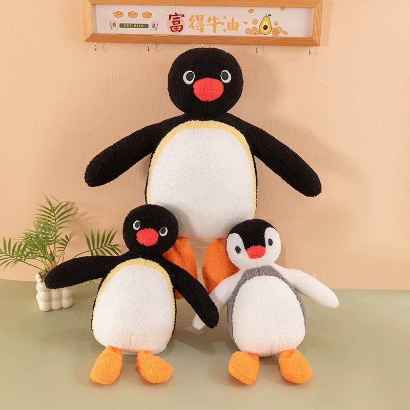 35-70cm Pingu Pinga Basic Penguin Doll Kawaii Toys Girls Sleeping Pillow Cute Large Standing Posture Plush Doll Holiday Gifts