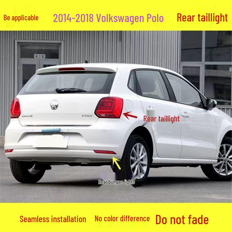 Volkswagen 14-18 Новый Polo Корпус заднего фонаря Крышка стоп-сигнала и Отражатель противотуманной фары Нержавеющая сталь