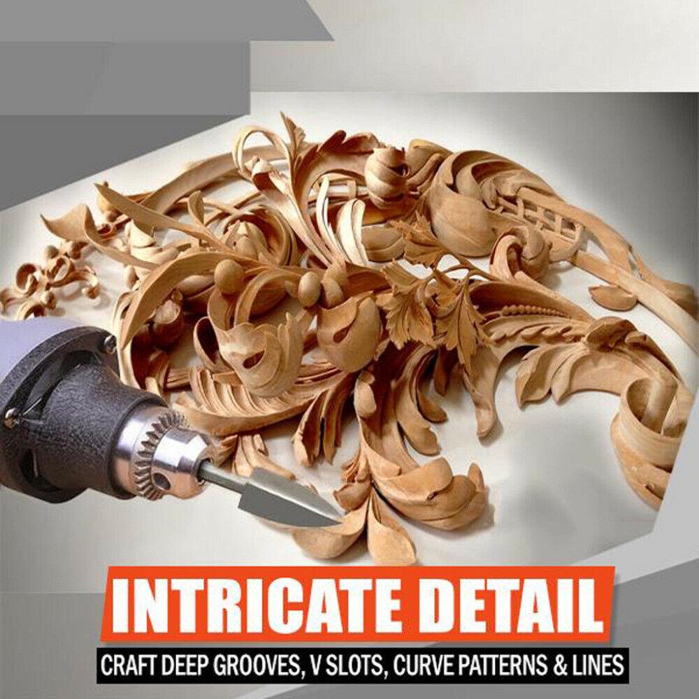5 Pcs/set Wood Carving Tool Wood Engraving Drill Bit Kit Set for Woodworking Accessories