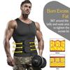 Men's Double Belt Vest Shapewear Reinforcement Sweat Fat Burning Exercise Rubber Corset Waist Exercise Waist Compression Belt