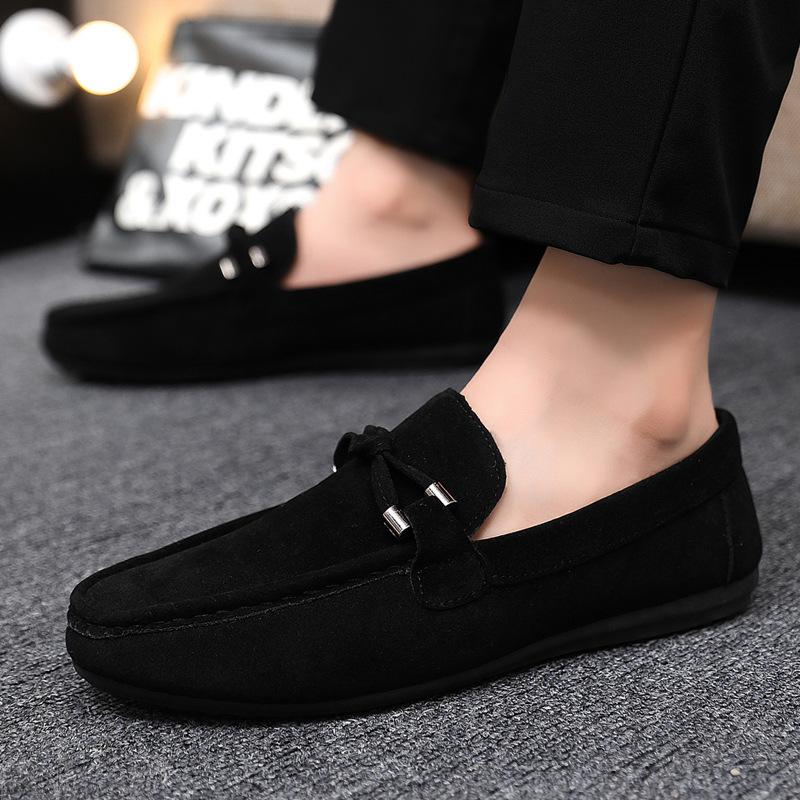 Spring and Summer Doudou Shoes Men's One-pedal Casual Breathable Lazy Foot Set Trend Versatile Work Cloth Shoes